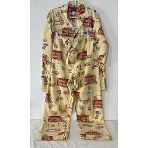 Nick & Nora VINTAGE NWOT Barnum's Animal Cracker PJ Set SZ L